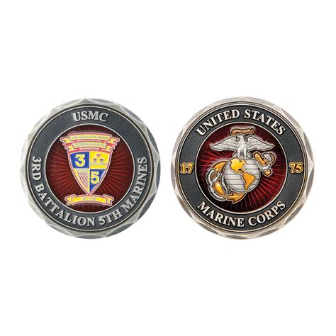 3rd Battalion 5th Marines Challenge Coin Sgt Grit