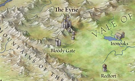 The Eyrie from Westeros - Fantastic Maps