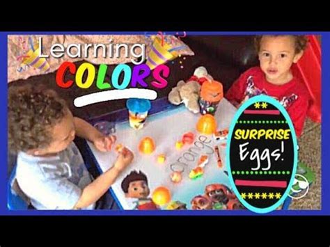 SURPRISE EGGS!! Learning Colors With Surprise Eggs!! - YouTube