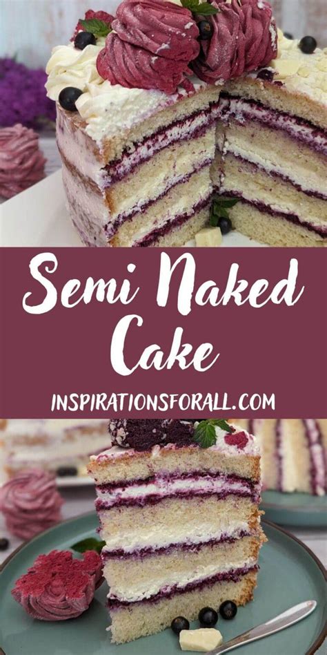 Semi Naked Cake Mit Johannisbeeren Und Schokolade