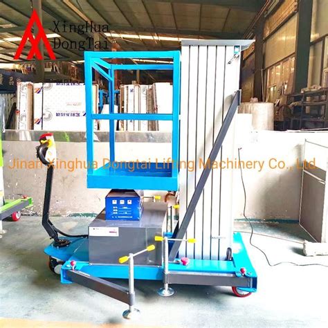 Aluminum Hydraulic Ladder Lift Table Aerial Platform One Man Vertical