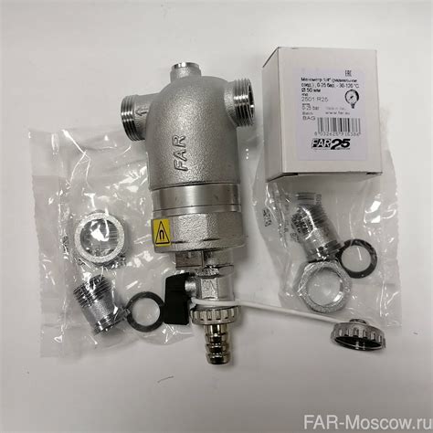 FAR FA 39F4 34100 Фильтр (с манометром), американка-американка (сетка ...