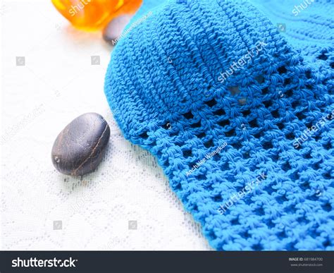 One Crochet Bikini Sexy Woman Wear 스톡 사진 681984700 Shutterstock