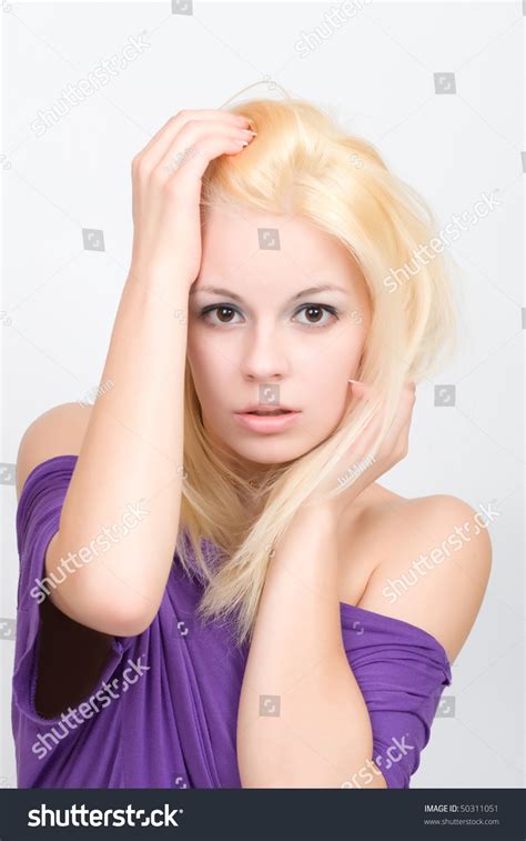 Portrait Beauty Women Naked Shoulders Stock Photo 50311051 Shutterstock