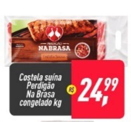 Costela Suina Perdigao Na Brasa congelada 1kg oferta na Frangolândia