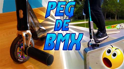 ¡ponemos Un Peg De Bmx En El Scooter Youtube