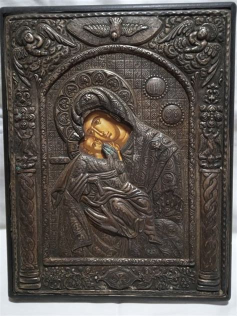 Icona Madonna Con Bambino 23 X 28 Cm 1 Argento Catawiki