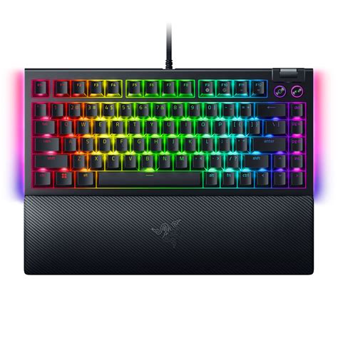 Razer BlackWidow V4 75 Wired Orange Switch Gaming Keyboard With Hot Swappable Design Black RZ03