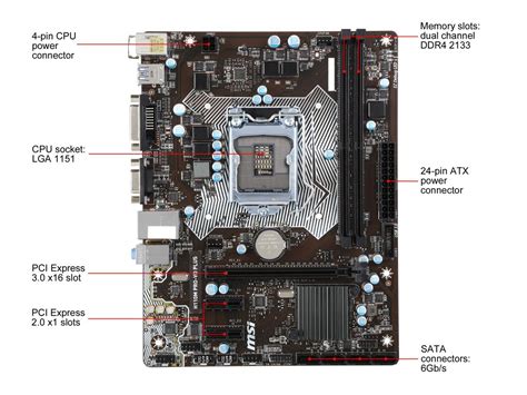 Refurbished MSI H110M PRO VD PLUS LGA 1151 Intel H110 SATA 6Gb S USB 3