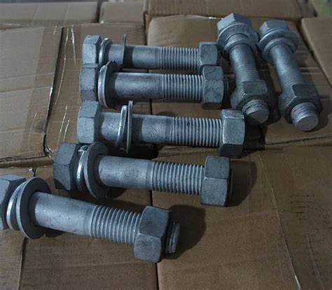 Hot Dip Galvanized Heavy Duty Hex Head Bolts M30 M56 View HDG Hex Head Bolts Product Details