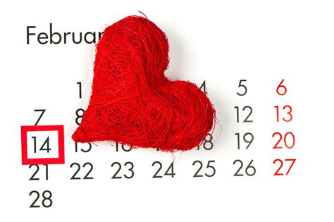 14 February Graphy Beautiful Romance Nice Valentine Calendar