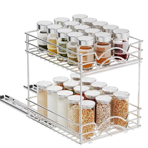 Snapklik.com : Pull Out Spice Rack Organizer For Cabinet, Heavy Duty