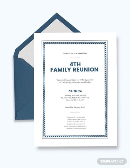 35+ Family Reunion Invitation Templates - PSD, Vector EPS, PNG