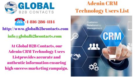 Adenin CRM Technology Users List By Ashely Tyler Issuu