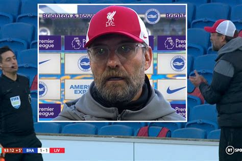 Jurgen Klopp Admits Brighton Penalty Decision Was Correct After