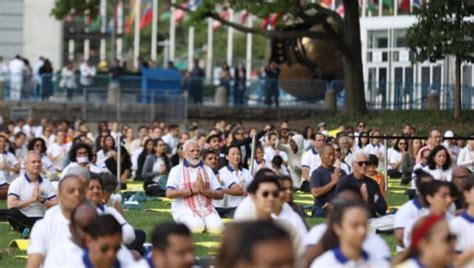 Pm Modi Shares Memorable Highlights From Yoga Day Program At Un Hq In