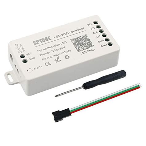 WiFi SPI контроллер пиксельных LED лент и модулей SP108E 5-24В