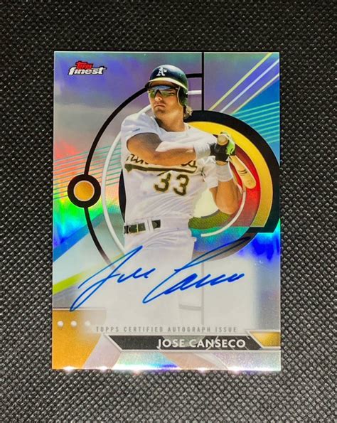 Yahoo オークション 2023 Topps Finest Jose Canseco Auto Athletics