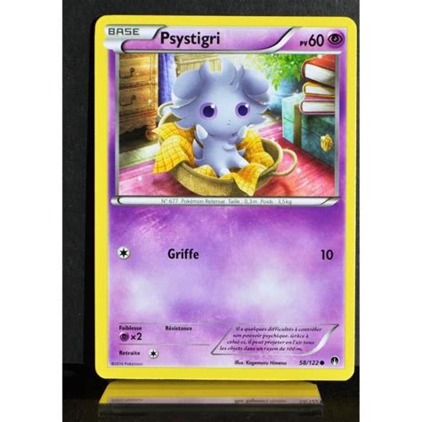 Carte Pokémon 58 122 Psystigri 60 PV XY09 Rupture Turbo NEUF FR