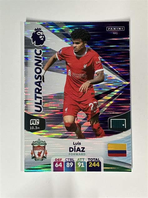 441 Luis Díaz Liverpool Ultrasonic Panini Premier League Adrenalyn XL