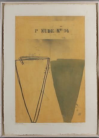 LG LUNDBERG Paper Nude No Mixed Media Signed And Dated Art