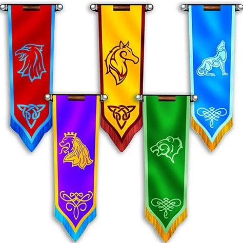 Fantasy Knights Castle Banners Medieval Banner Banner Castle Decor