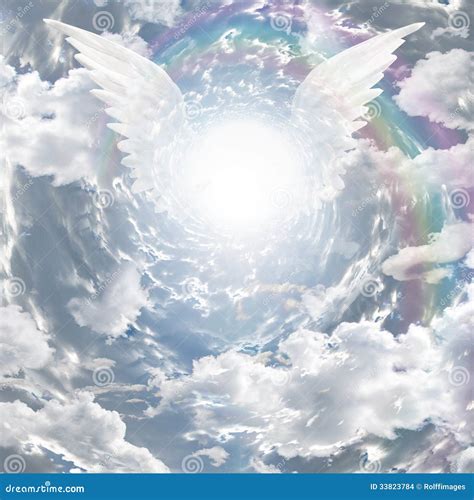 Angelic Presence And Tunnel Of Light Stock Illustration Illustration