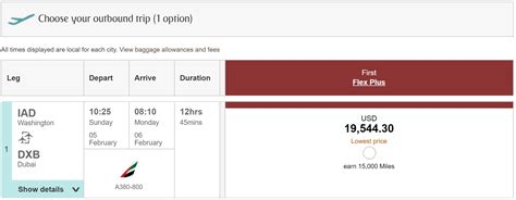 Prices For Emirates Prices For Ticket