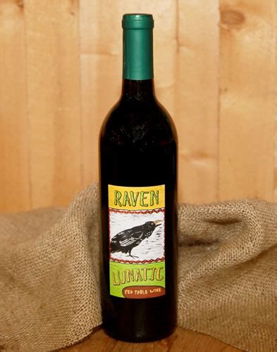 Raven Lunatic Red Table Wine Orchard Valley Farms And Black Bridge Winery