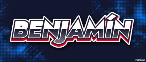 benjamin efecto de texto  diseno de logotipos nombre