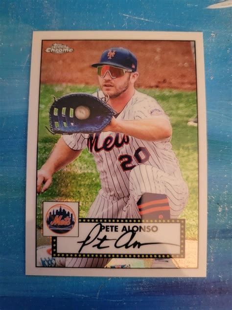 Topps Series Pete Alonso Topps Redux Chrome Insert Tc