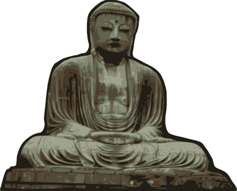 Kamakura Buddha Clip Art At Vector Clip Art Online Royalty