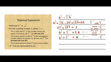 Rational Exponents Definition Youtube