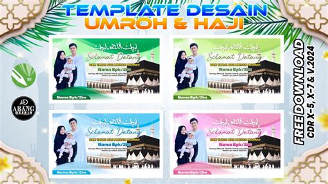 Desain Banner Haji Free Download Cdr Spandukhaji Banner Umroh Youtube