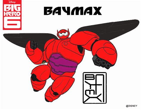 Desenho De Baymax Big Hero 6 Pintado E Colorido Por Usuário Não