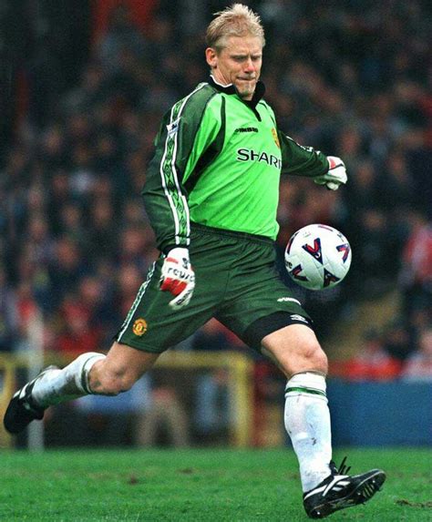 Peter Schmeichel Of Man Utd In 1998 Manchester United Legends