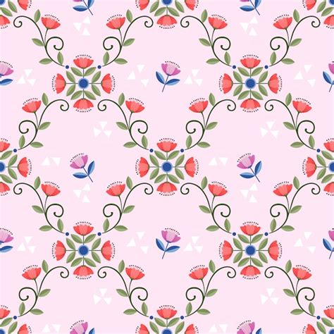 Premium Vector Seamless Vintage Floral Pattern