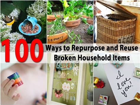 100 Ways To Repurpose And Reuse Broken Household Items Household Items Upcycled Crafts