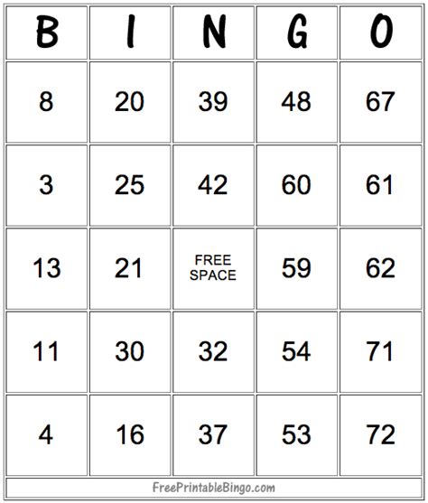 49 Printable Bingo Card Templates Including Some Blanks To Create