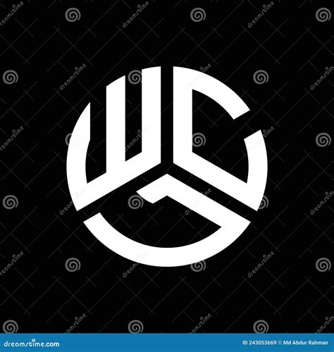 wcl letter logo design  black background wcl creative initials