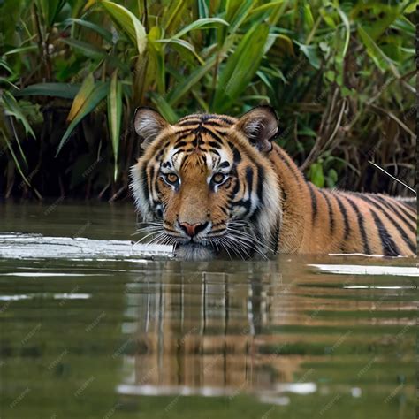 Premium Photo Nice Standing Royal Bengal Tiger In Sundarban Of