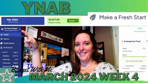 YNAB Budget With Me Fresh Start March Week 4 YouTube