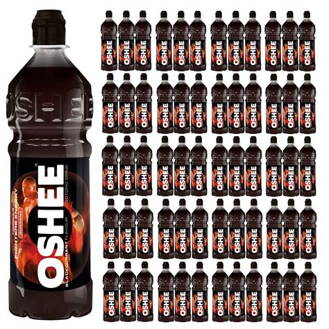 60x Napój izotoniczny OSHEE Isotonic Drink czarna porzeczka 750 ml