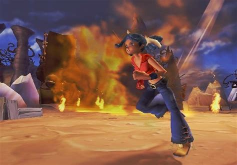 An Animated Image Of A Person Running In Front Of A Fire Filled Area