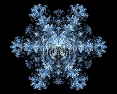 Fractal - Snowflake stock illustration. Illustration of shiny - 33247066