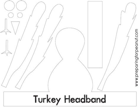 Free Printable Turkey Headband Template - Printable Word Searches