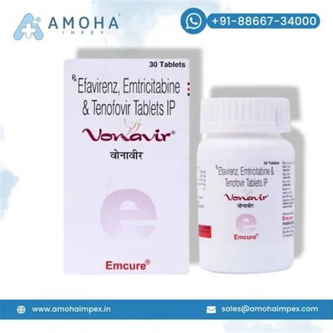 Emtricitabinetenofovir Disoproxil Fumarate Efavirenz Tablets Vonavir Tablets At Rs 3000