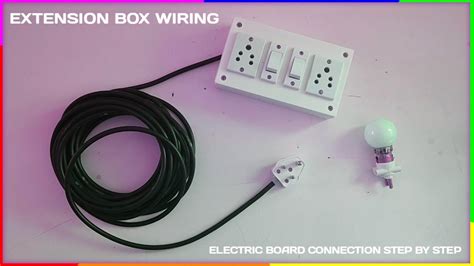 How To Make An EXTENSION Box 2 Swithes 2 Sockets Box Wiring