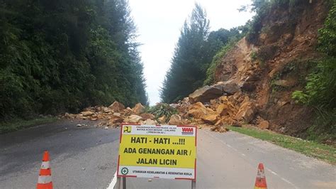 Breaking News Longsor Susulan Tutupi Seluruh Badan Jalan Di Aceh Jaya