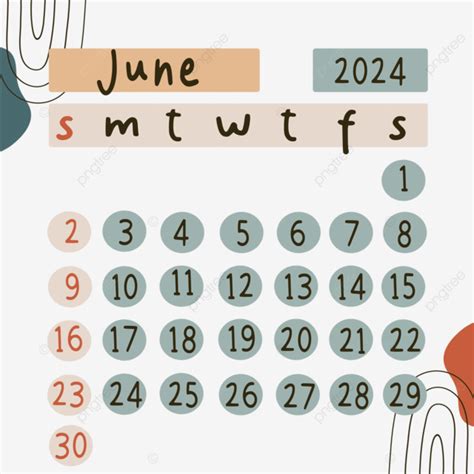 Show June 2024 Calendar